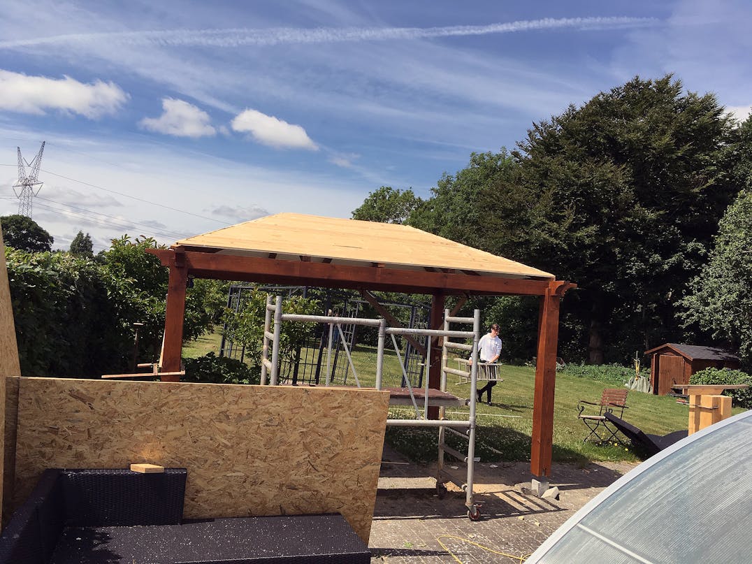 Havepavillon med tapsamlinger Havepavillon med tapsamlinger